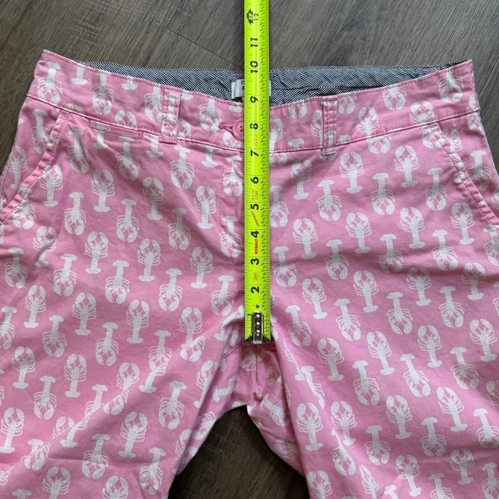 Crown & Ivy Pink Lobster Print Pants - Size 10 Petite - Picture 6 of 10